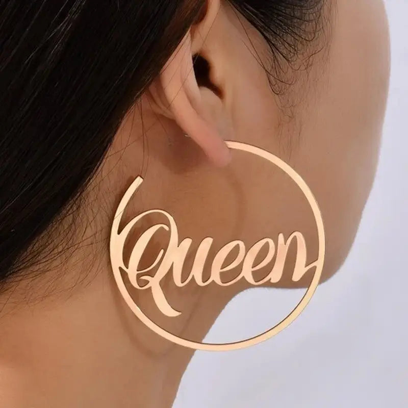 Gold Queen Earrings