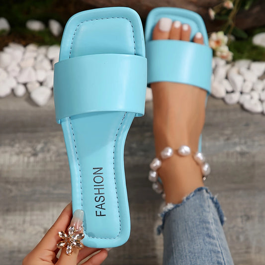 Slip On Open Toe Sandals