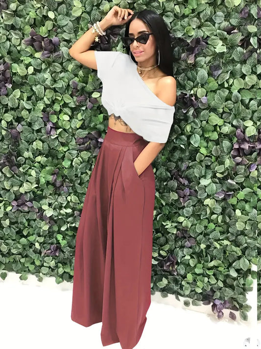 Boho Business Chic Wideleg Flare Pants