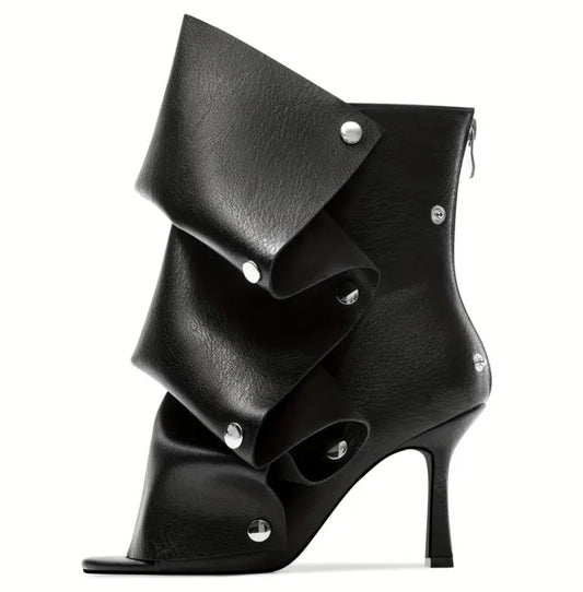 Luxe Leather Ankle Snap Boots