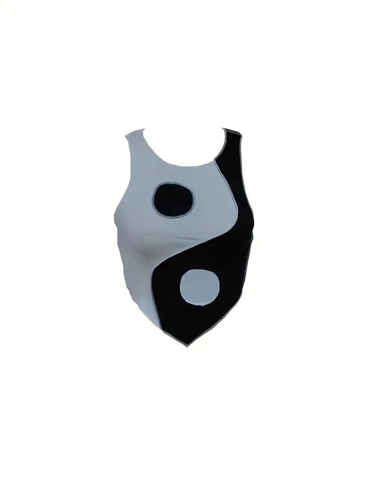 Balance Yin & Yang Chic Crop Top