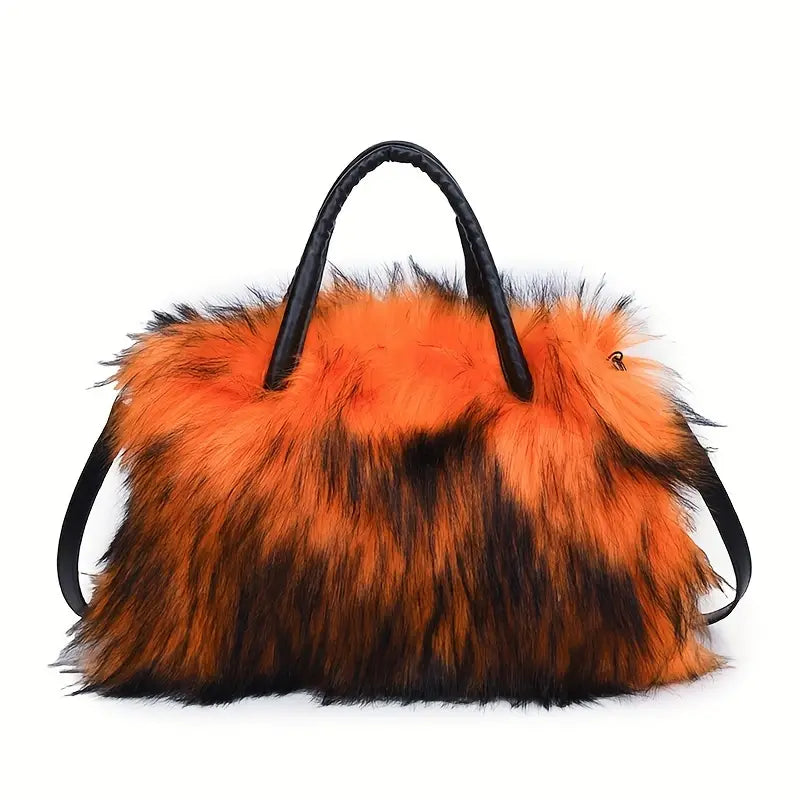 Stylish Plush Fur Bag
