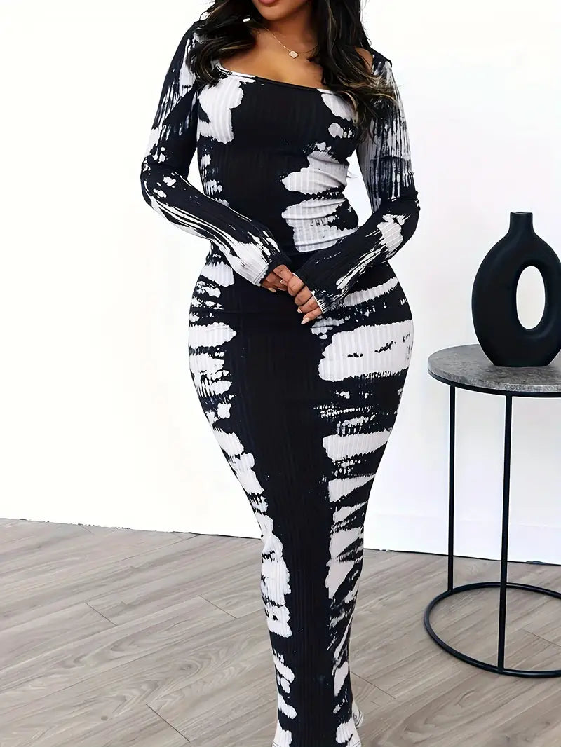 Classy Elegant Long Sleeve Maxi Dress