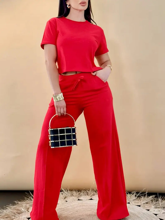 Comfy Chic Solid Two Piece Set