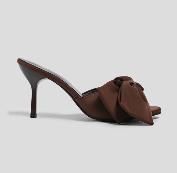 Ivy Chic Double Satin High Heels
