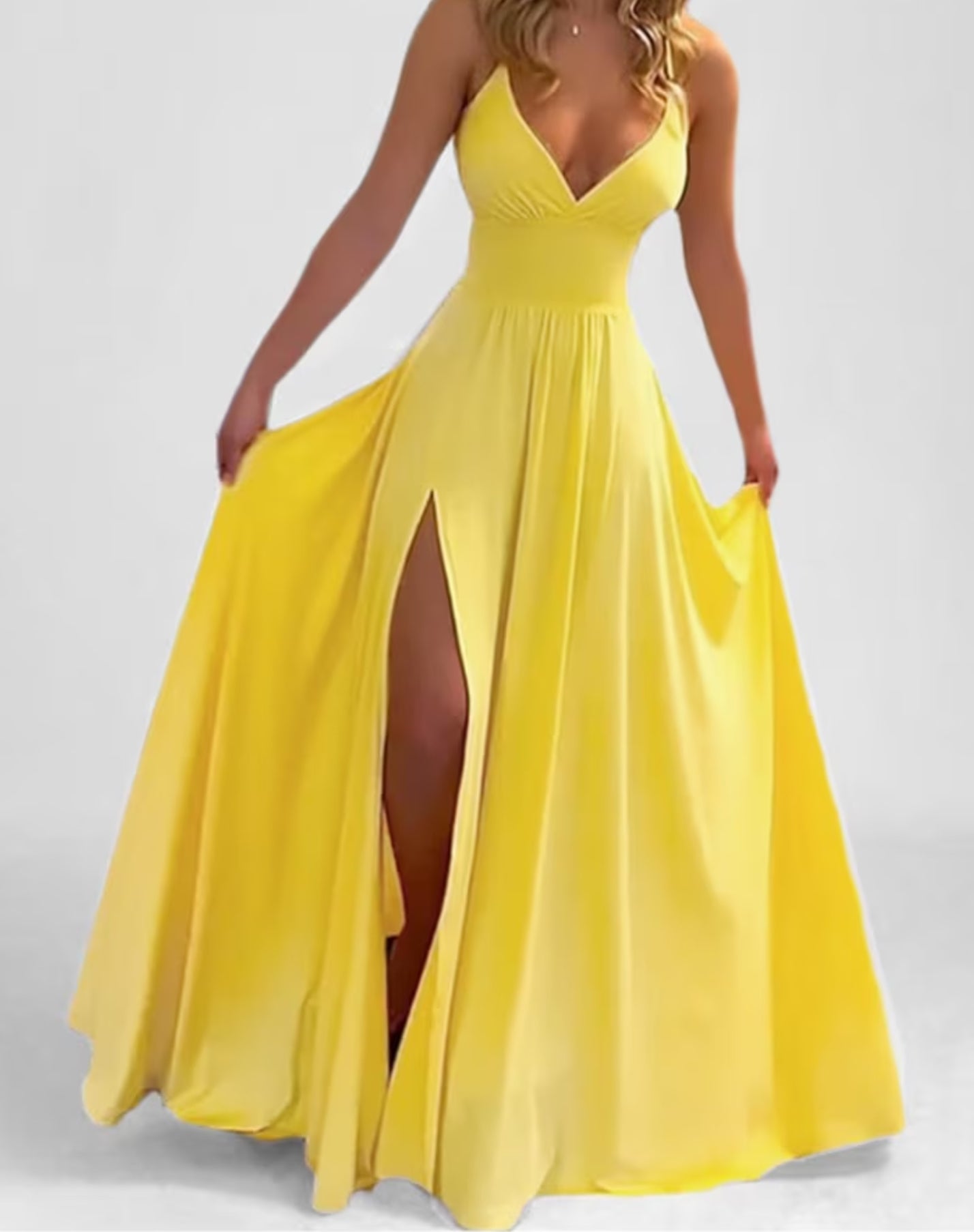 Long Elegant Split Sundress