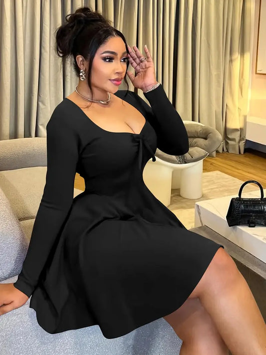 Elegant Longsleeve Fall Dress