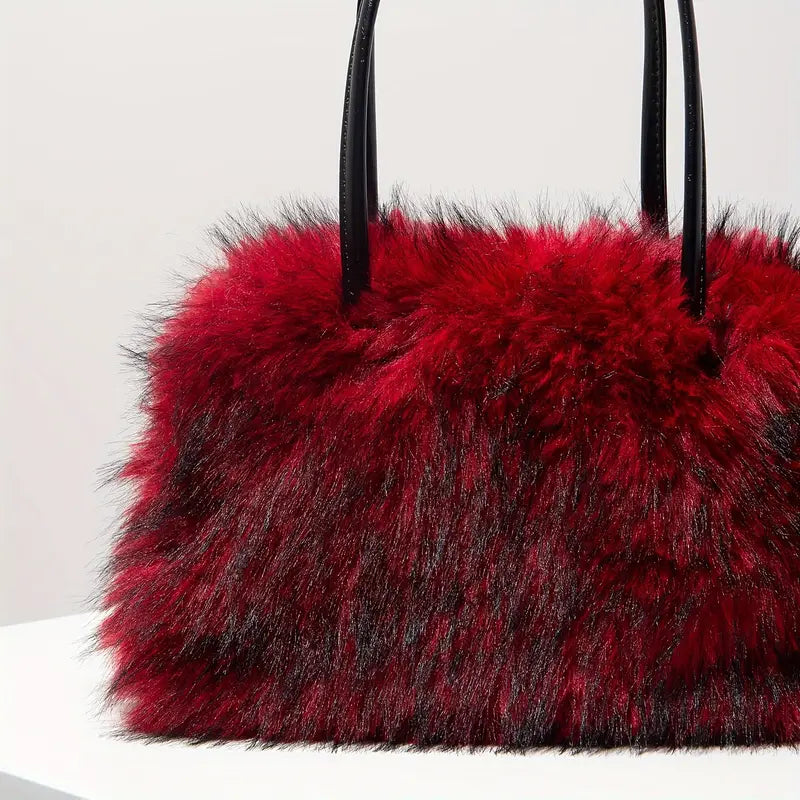 Stylish Plush Fur Bag