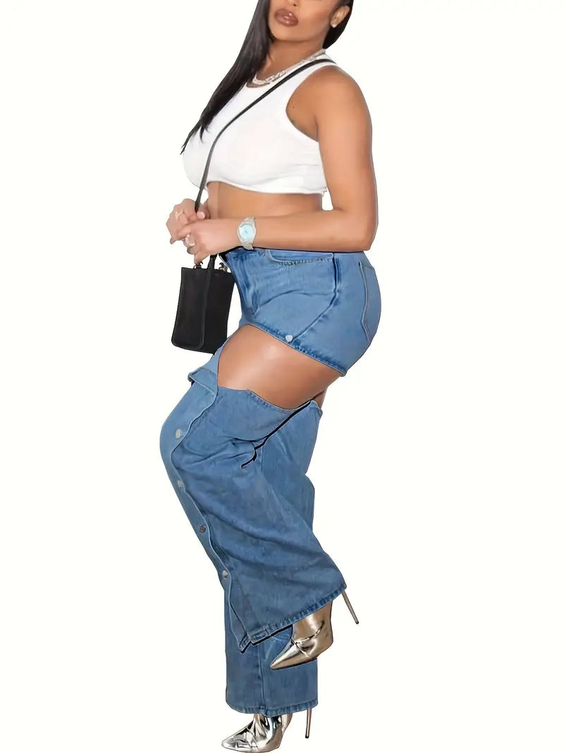 Exclusive Chic Detachable Transition Pants