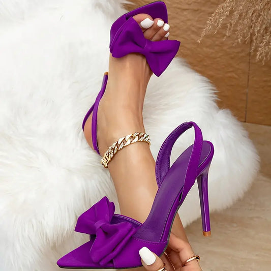 Elegant Bow High Heels