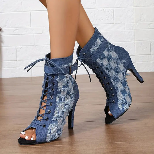 Sexy Chic Denim High Heels