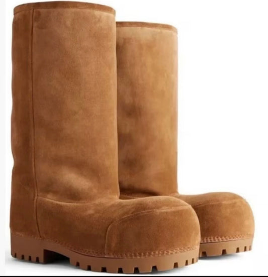Edgy Street Chic Oversized Cartoon Boots