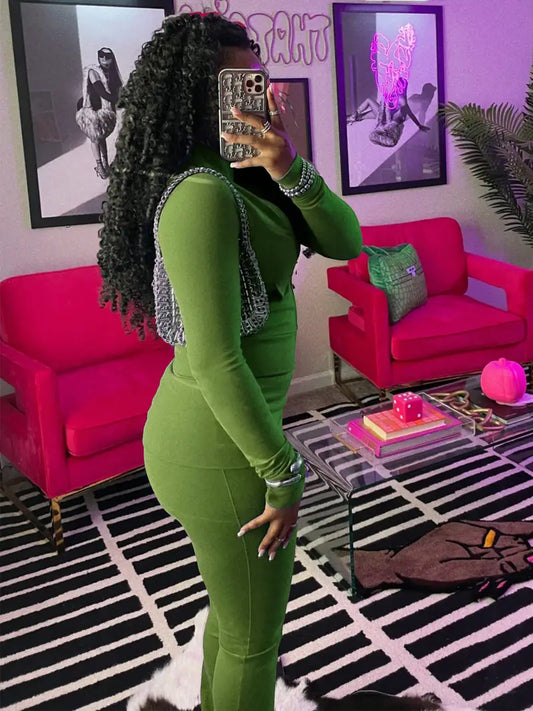 Chic Velour Jumpsuit