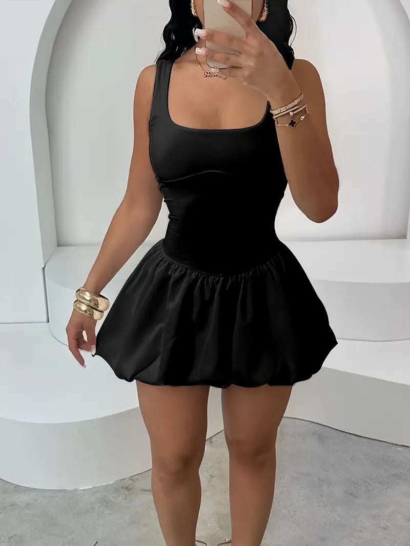 Chic Midi Bubble Dress