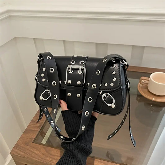 Edgy Leather Handbag