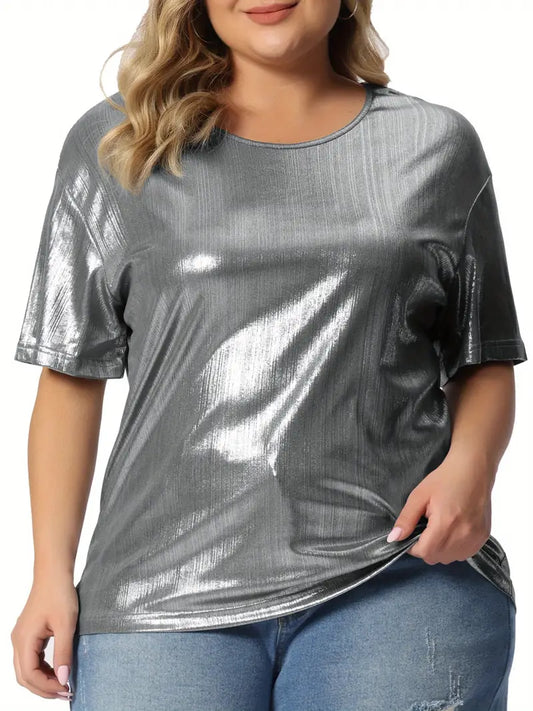 Chic Metallic Top