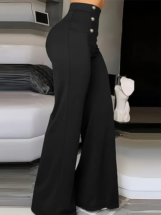 Sleek Business Casual Wideleg Pants