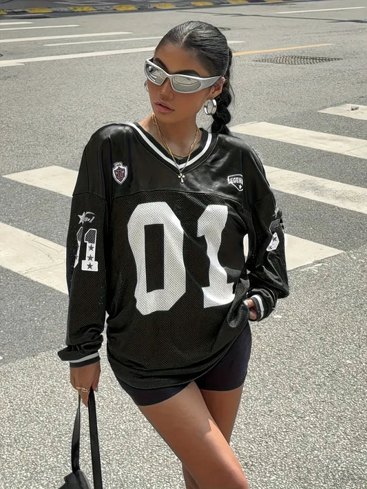 Legendary Chic Athletic Long Sleeve Top