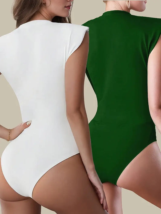 Sleek Sleeveless Business Casual Bodysuits