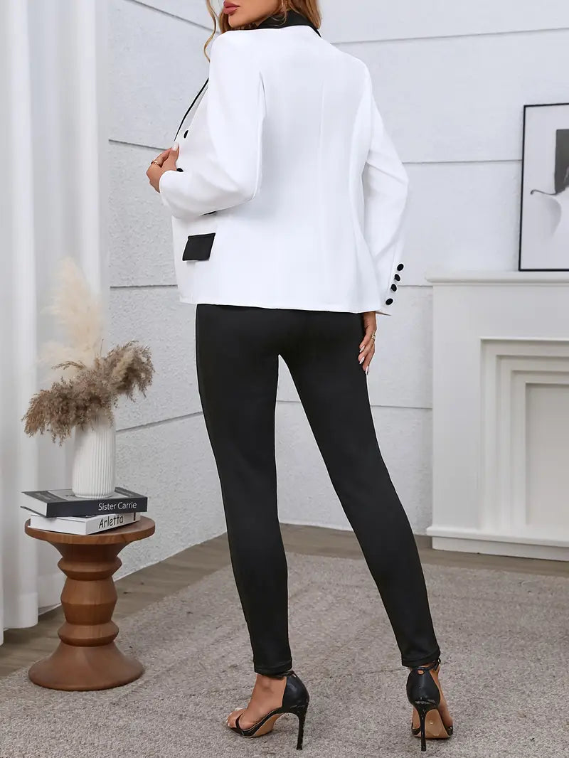 Classic Chic Two Toned Business Suit