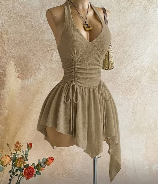 Asymmetrical Bohemian Vacation Dress