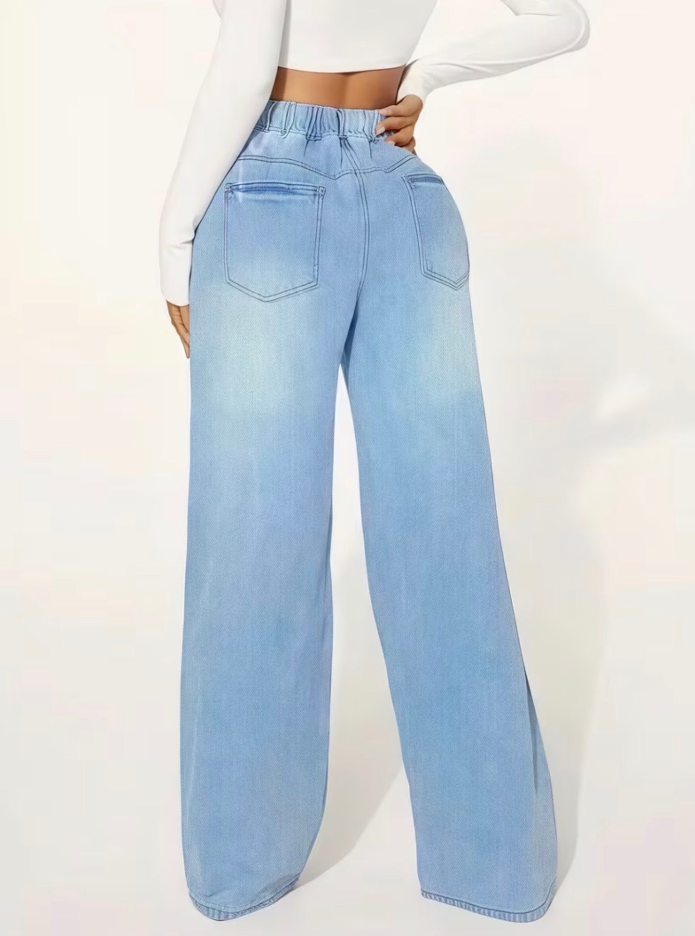 Vintage High Waisted Relaxed Flared Denim Jeans