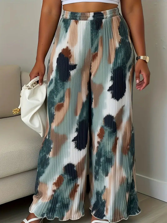 Luxe High Waisted Wide Leg Flowy Pants