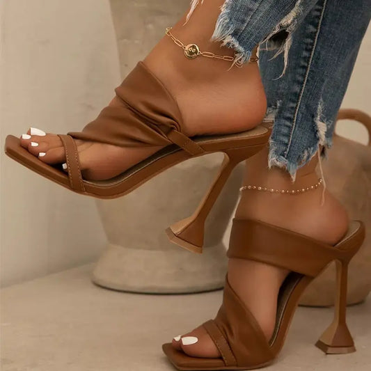 Elegant Metallic High Heels