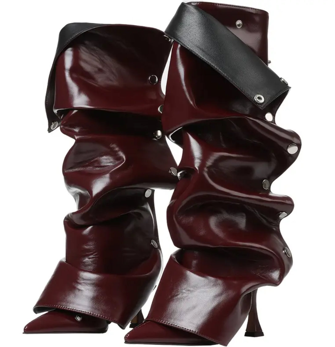 Luxe Knee High Snap Boots