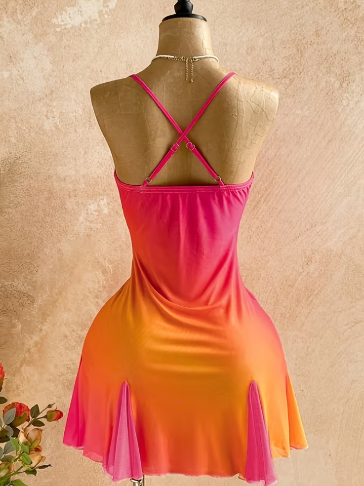 New Sleek Ombré Camisole Vacation Dress