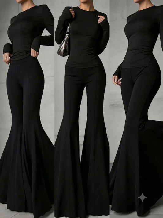 Sleek comfortable Versatile Flared Pants