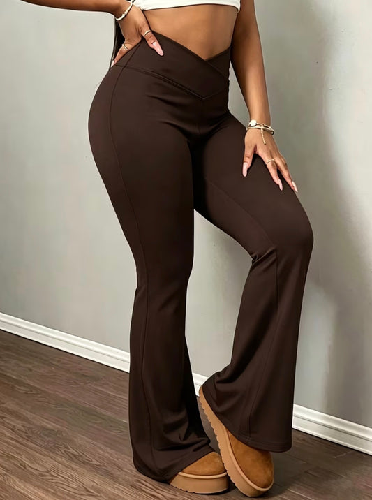 High Waist Flared Yoga Pants