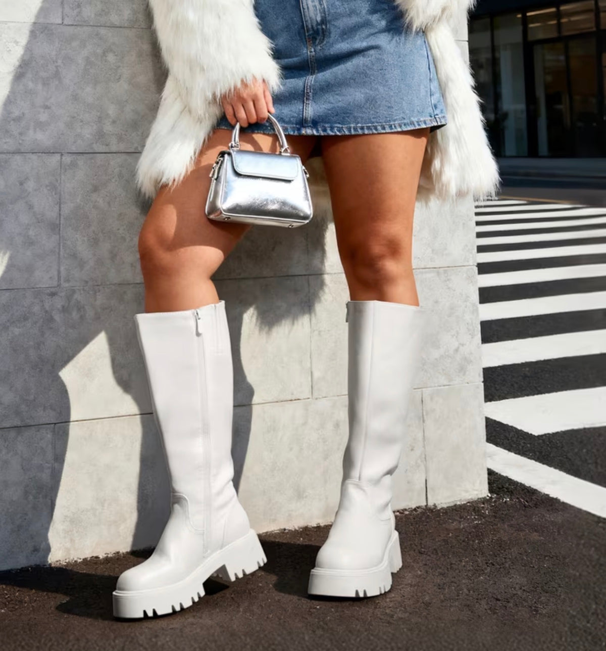 Chunky Knee High Boots
