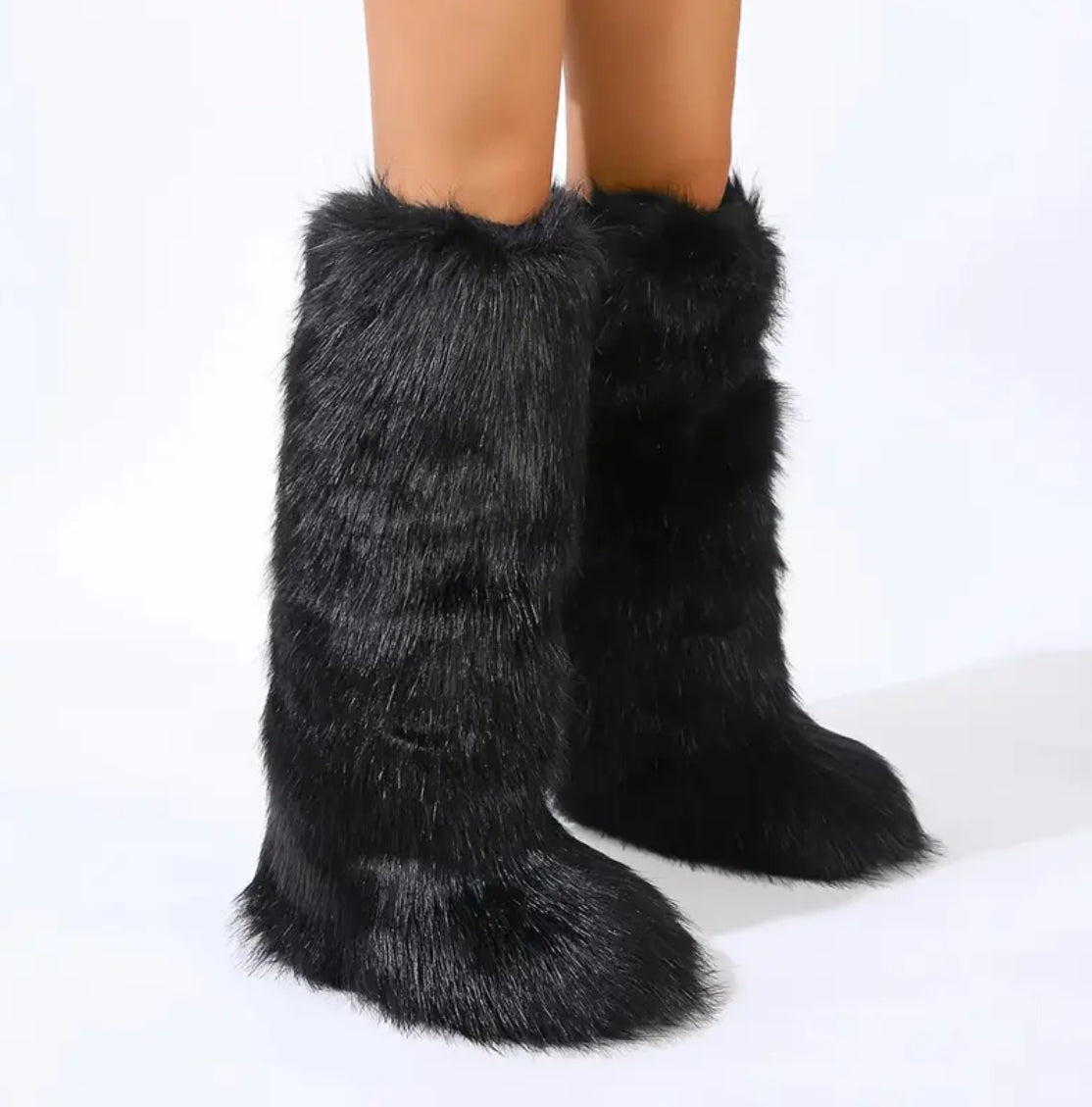 Cozy Warm Bear Fur Boots