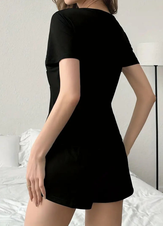 Please Do Not Disturb Pajama Shorts Set