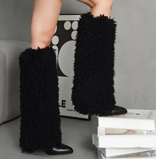 Chic Retro Fur Boots