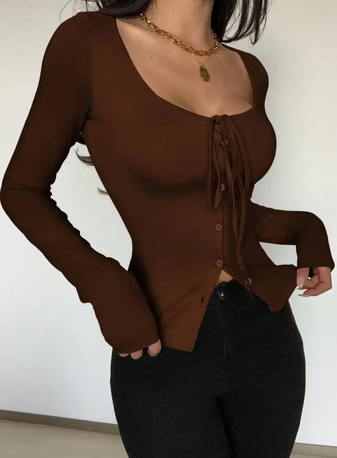 Chic Long Sleeve Fall Shirt