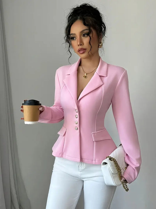 Chic & Savvy Pink Blazer