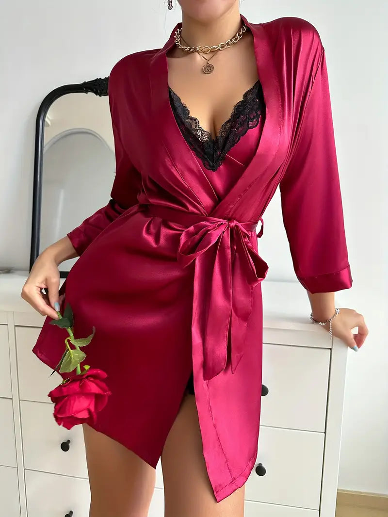 Sexy Satin Pajama Set
