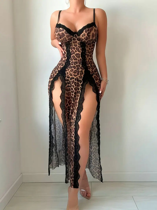 Sleek Comfy Animal Print Nightgown