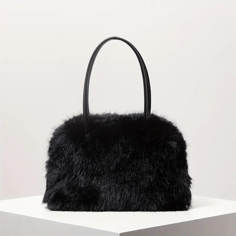 Stylish Plush Fur Bag