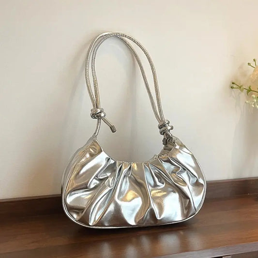 Luxurious Silver Metallic Purse