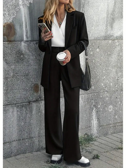 Sleek Office Ready Business Pantsuit