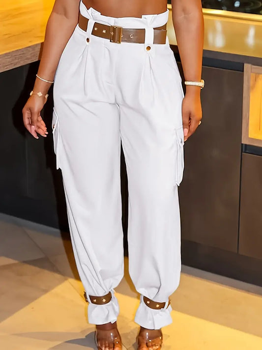 High Waist Cargo Transitional Work Pants