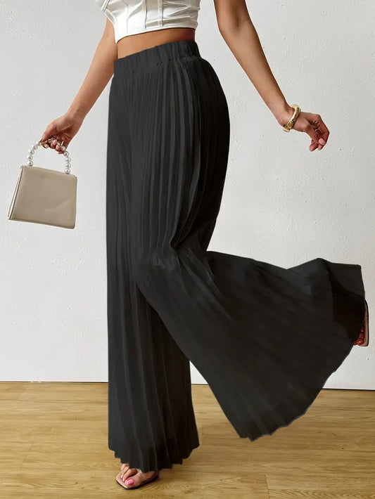 Sleek Casual Wideleg Pants
