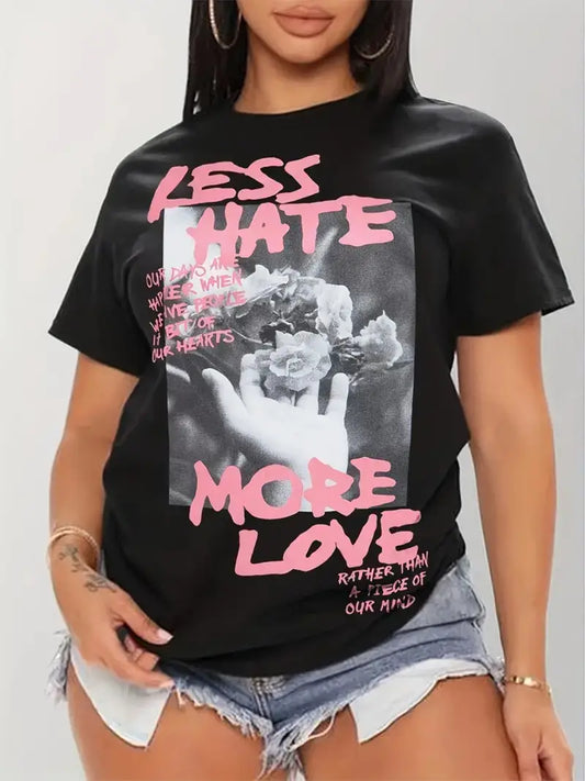 Less Hate More Love Graphic Tee
