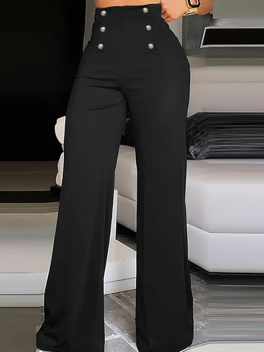 Sleek Business Casual Wideleg Pants