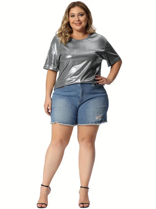 Chic Metallic Top