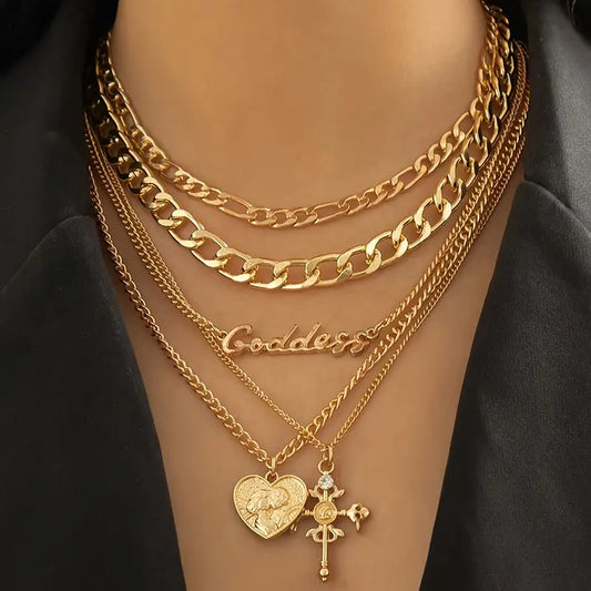 5 Piece layerd Necklace