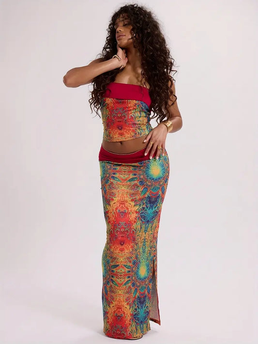 Boho Chic 2 Piece Dress Set